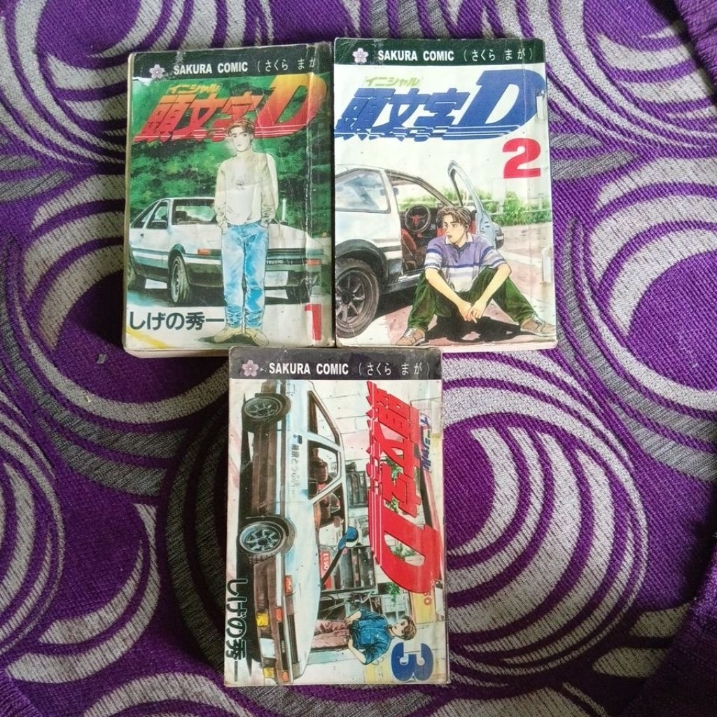 Komik Initial D vol 1-3 sakura comic