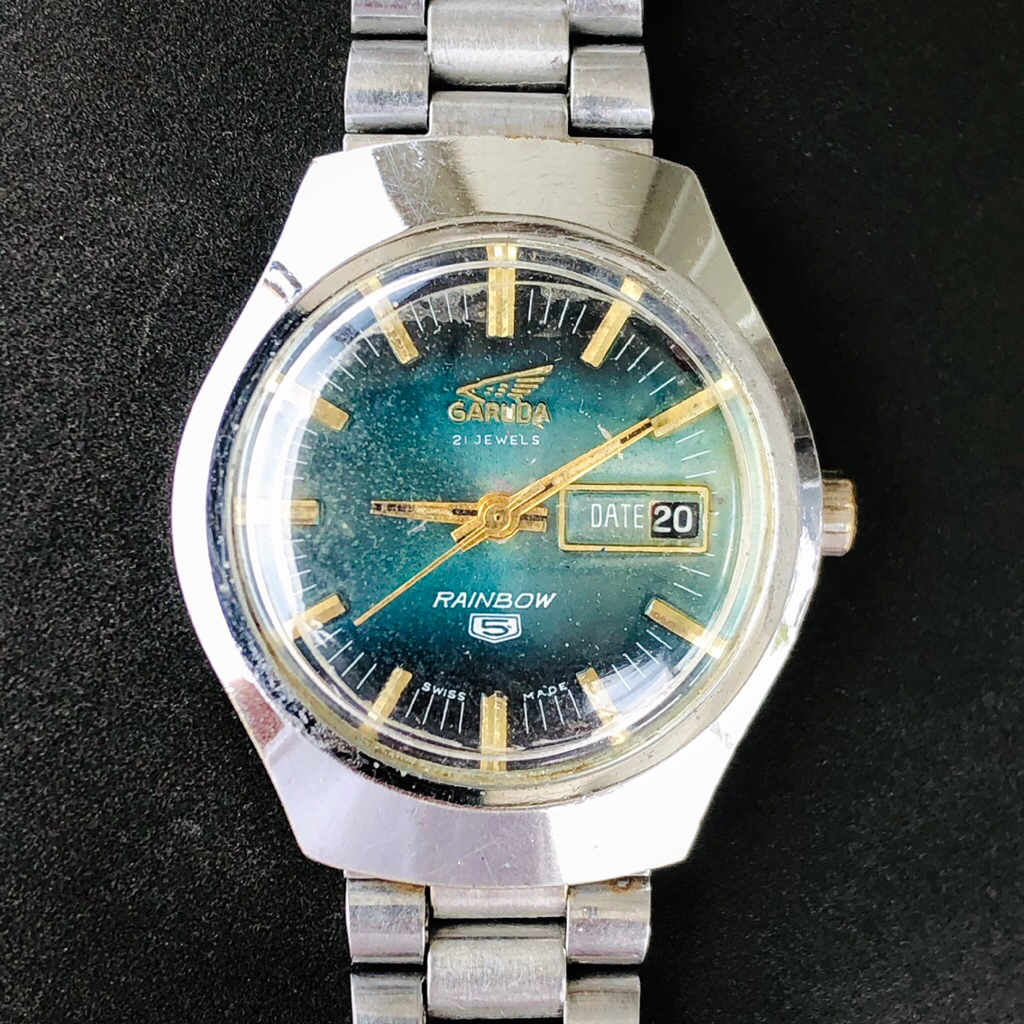 JAMTANGAN ANTIK GARUDA PRESIDENT JET / ARLOJI SWISS ORIGINAL