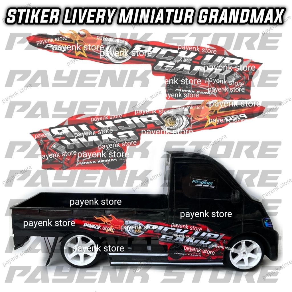 STIKER LIVERY THAILOOK MINIATUR PICK UP GRANDMAX