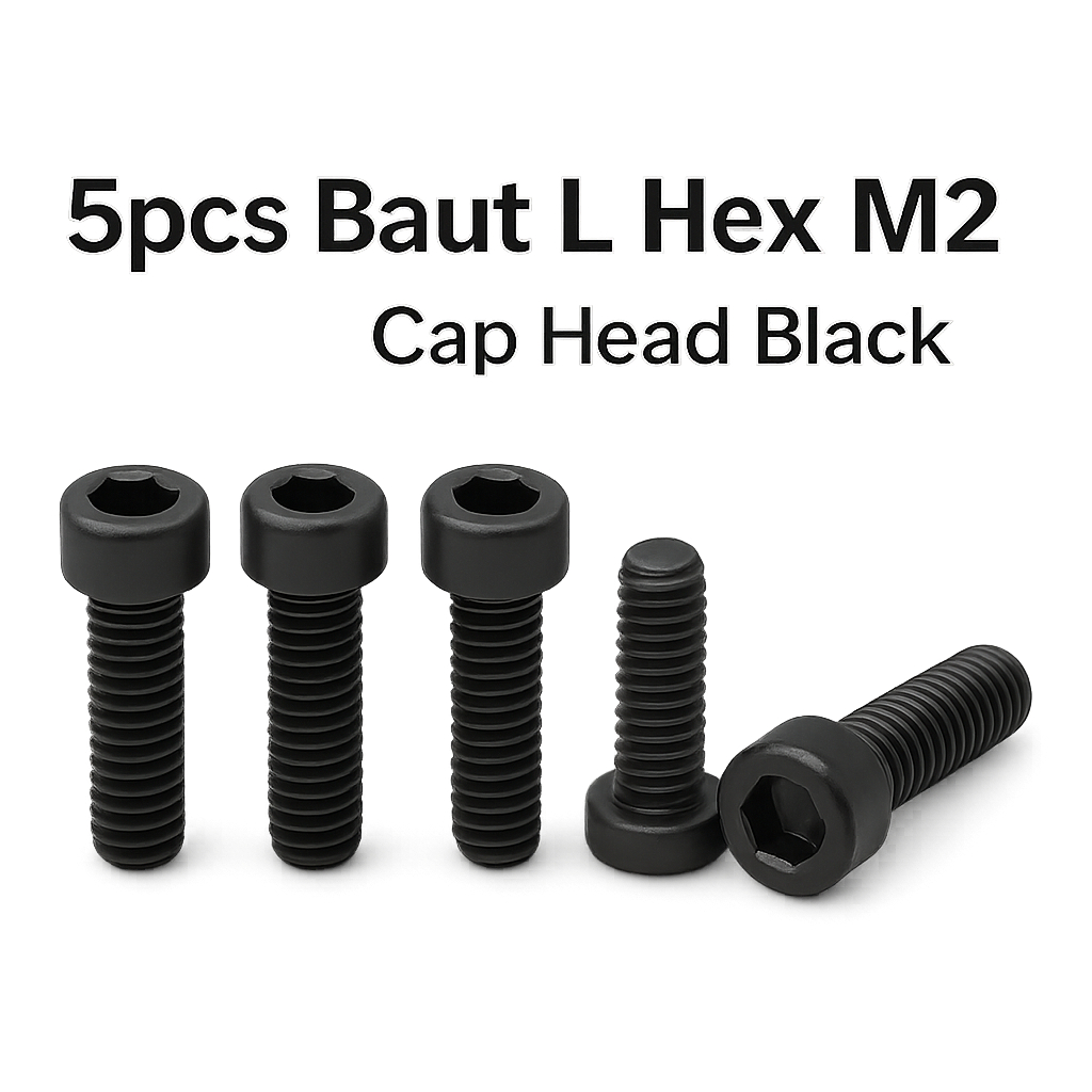 5pcs Baut L Hex M2 Cap Head Carbon Stell
