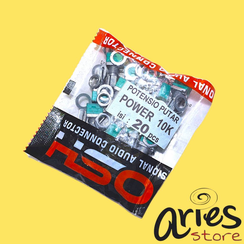 1 PACK POTENSIO MINI B10K STEREO HIJAU