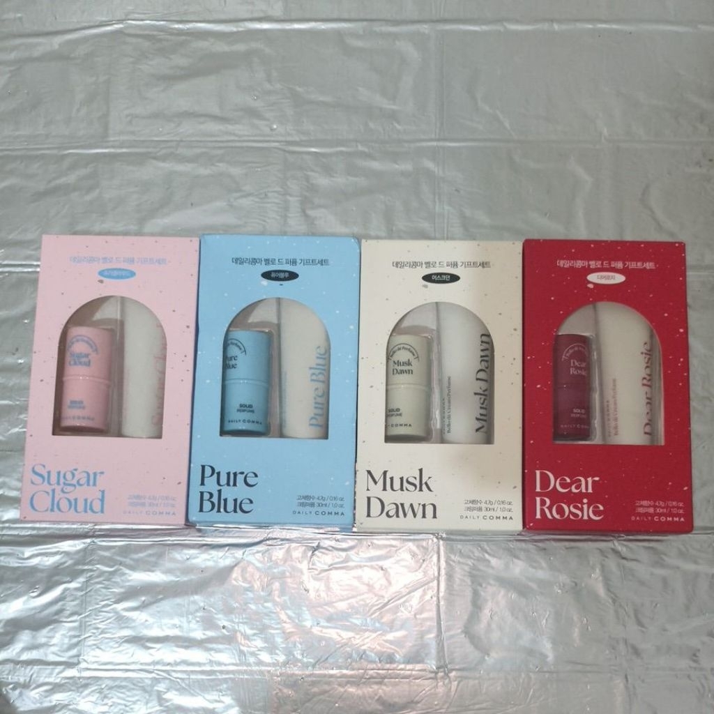 [Ready Stock] Daily Comma Bello de Perfume Gift Set(Solid Perfume + Cream Perfume)