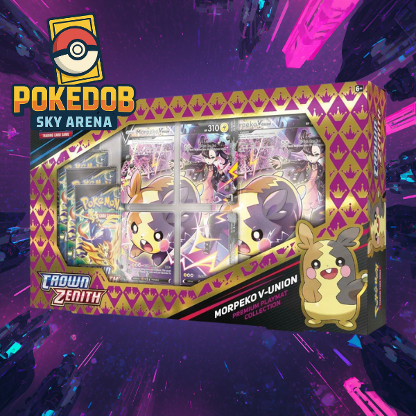 Pokemon Crown Zenith Morpeko V-UNION Premium Playmat Collection Original Sealed | Pokemon English Ca