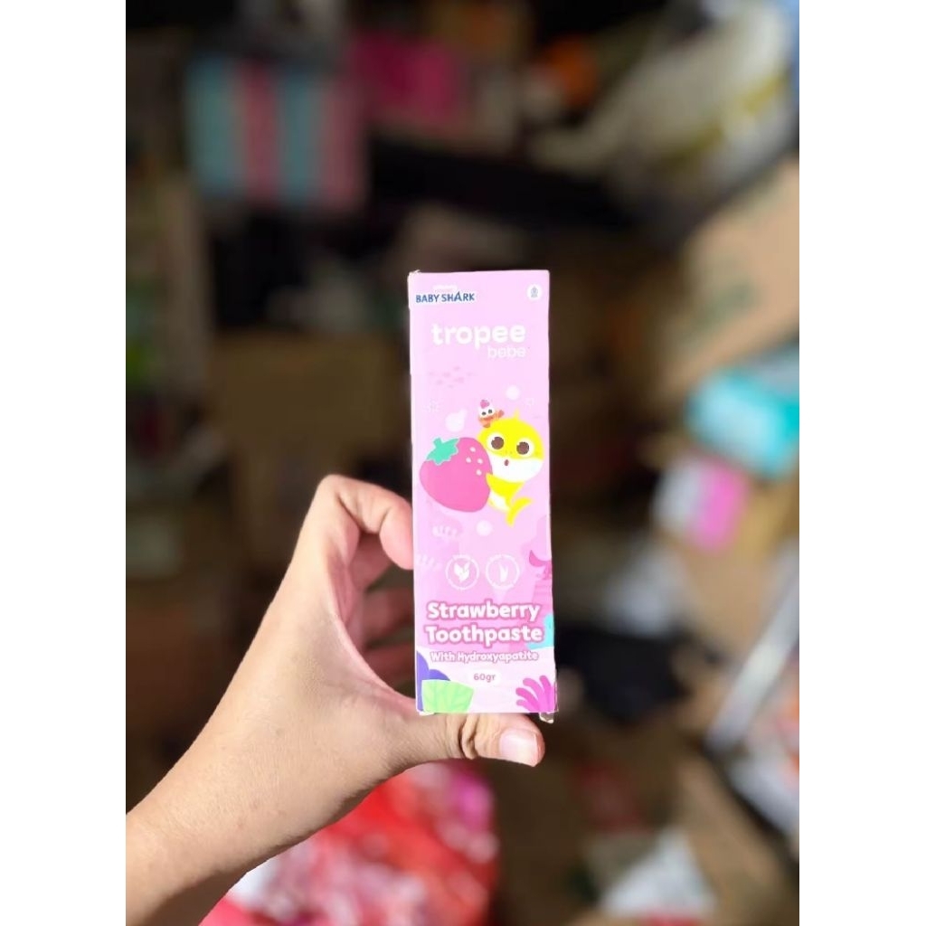 TROPEE BEBE STRAWBERRY TOOTHPASTE WITH HYDROXYAPATITE 60GR