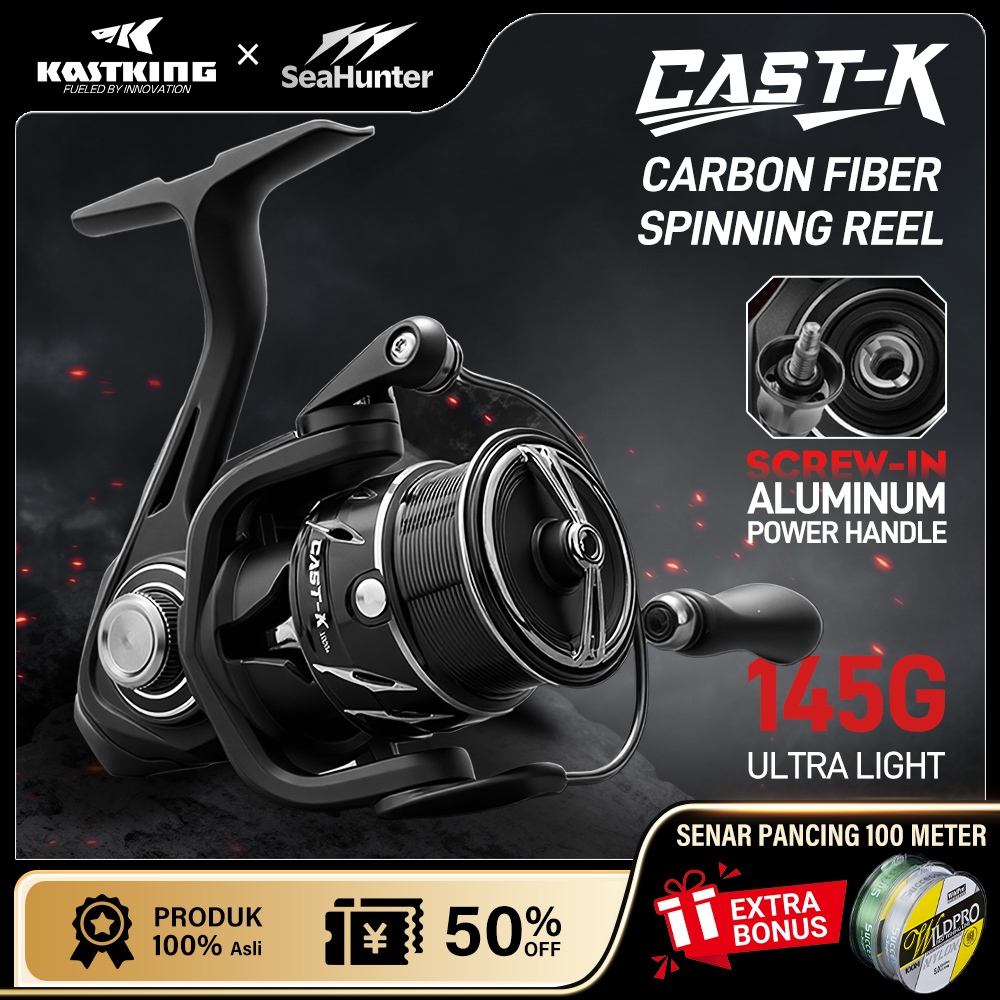[OFFICIAL] KASTKING x SeaHunter Cast King Power Handle Reel Pancing 145g Spinning Reel,7+1BB Ball Be