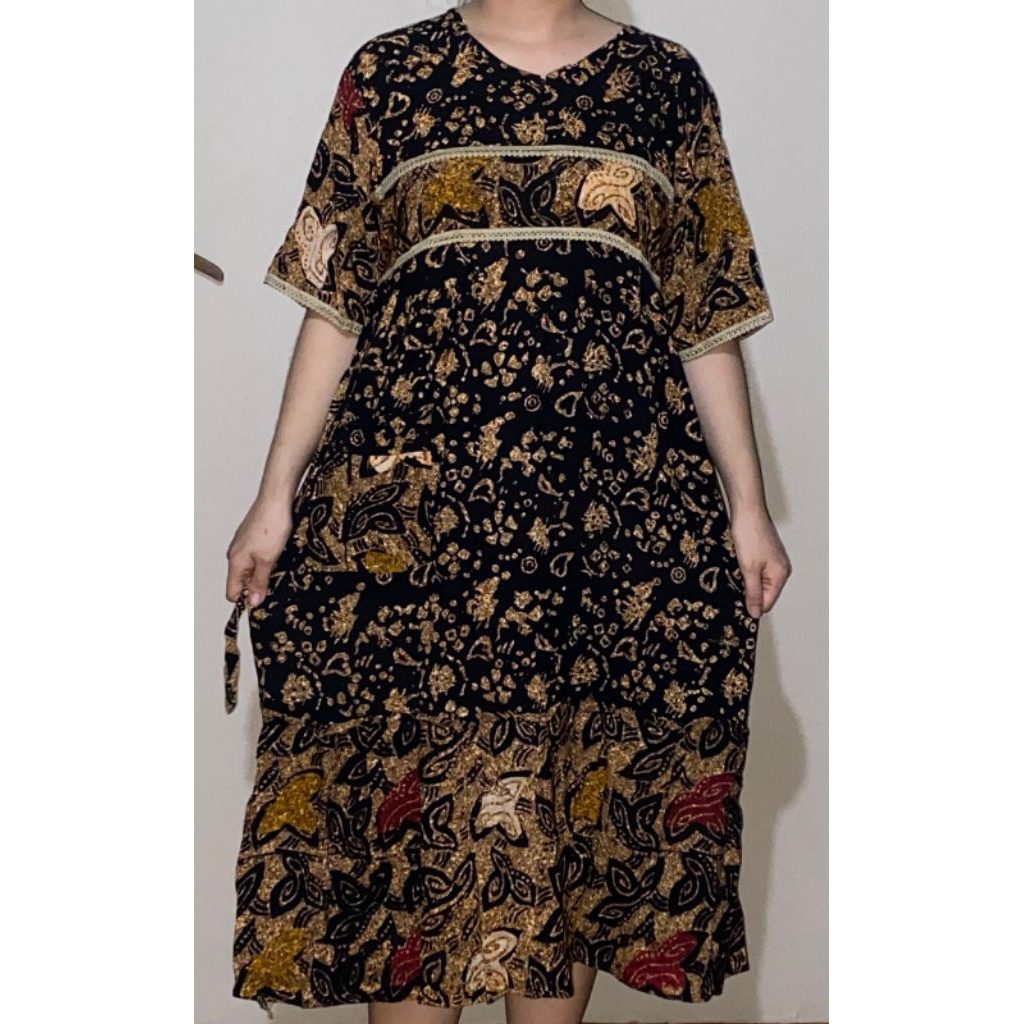 Daster pekalongan rumina Tamara / dress batik renda kekinian