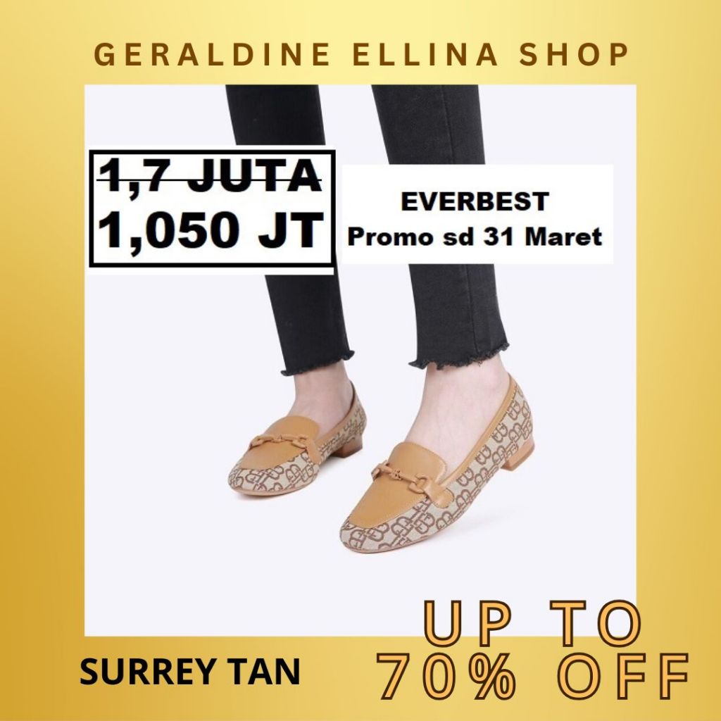 Sepatu flat everbest Wanita perempuan cewe cewek EVERBEST ORIGINAL 100% Seri SURREY