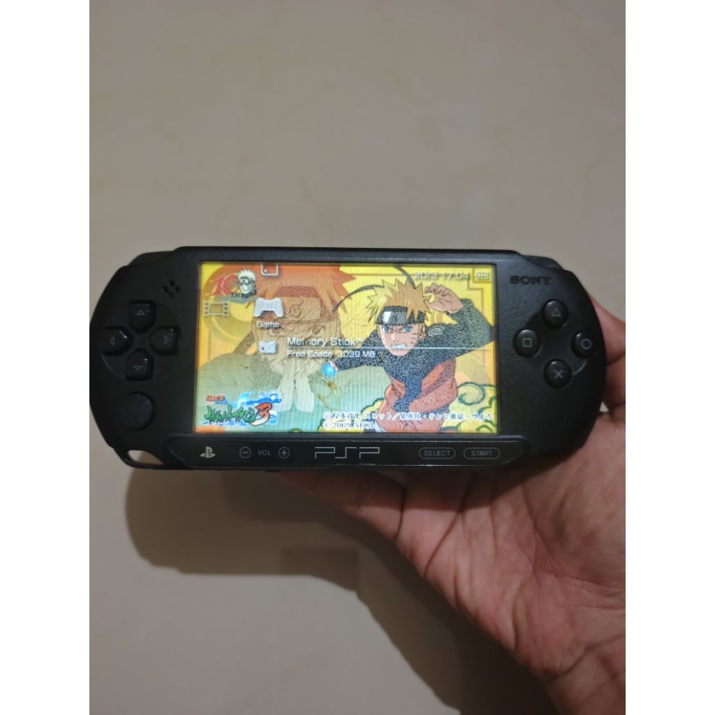 Sony PSP Street E1000 Black Hitam Mamba Spesial Limited Edition Retro Langka Rare Nyala Normal Origi