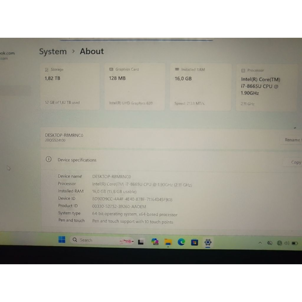 thinkpad X1 yoga core i7