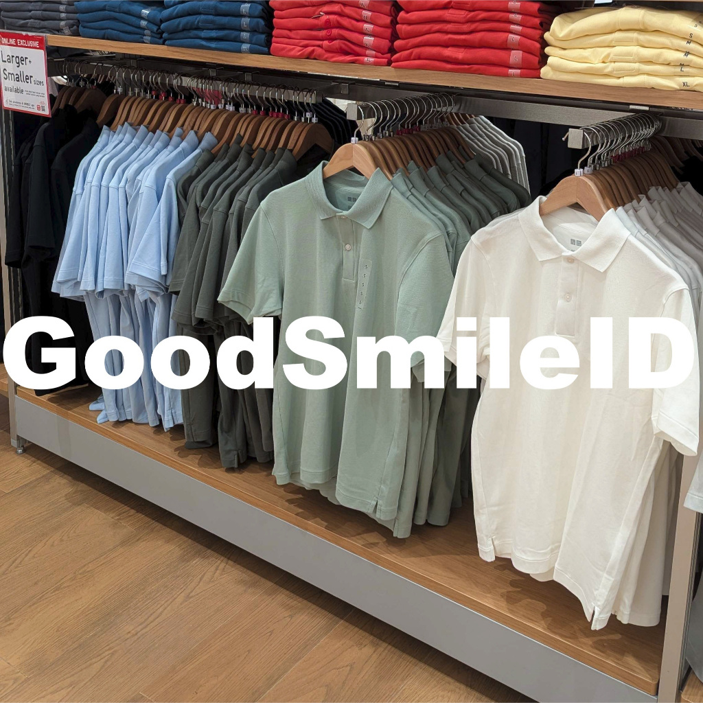 SALE Men Kaos Polo AIRism Katun Pique Lengan Pendek AIRism ATASAN PRIA COWOK JASTIP UNIQLO