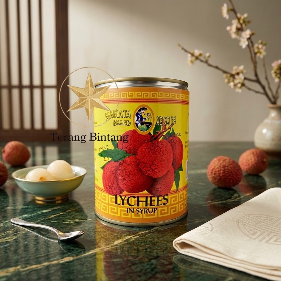 Lychee Mamata | Buah Kemasan Kaleng Leci Kupas