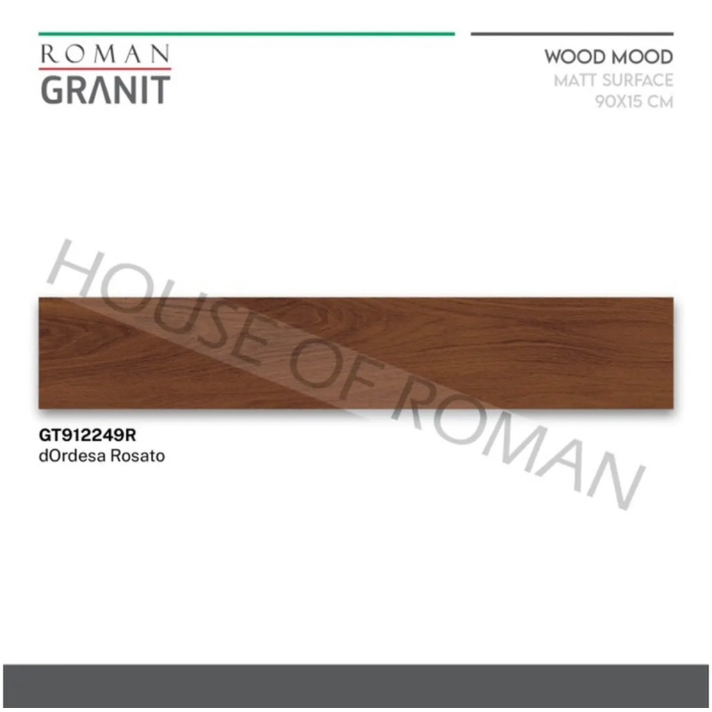 Roman Granit 15x90 dOrdesa Rosato/Granit Wood Mood/Granit Lantai Motif Kayu/Ubin Model Kayu Vinyl/Ub