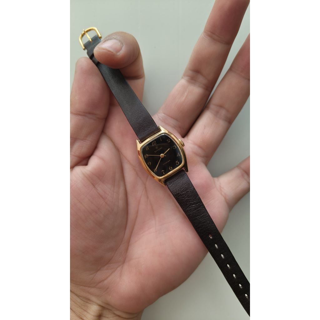Jam Titoni Titoflex Manual Black Dial Original Murah