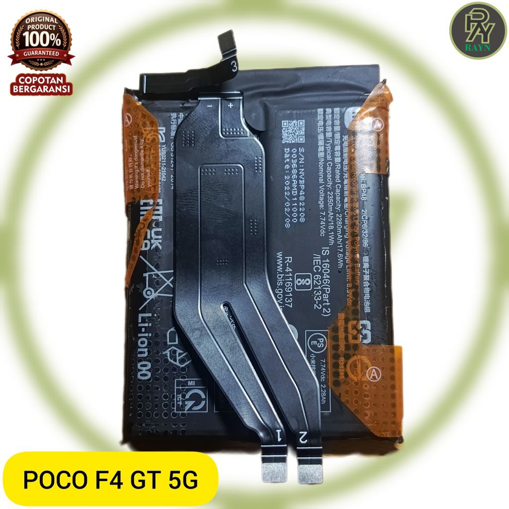 Baterai POCO F4 GT 5G original copotan bergaransi