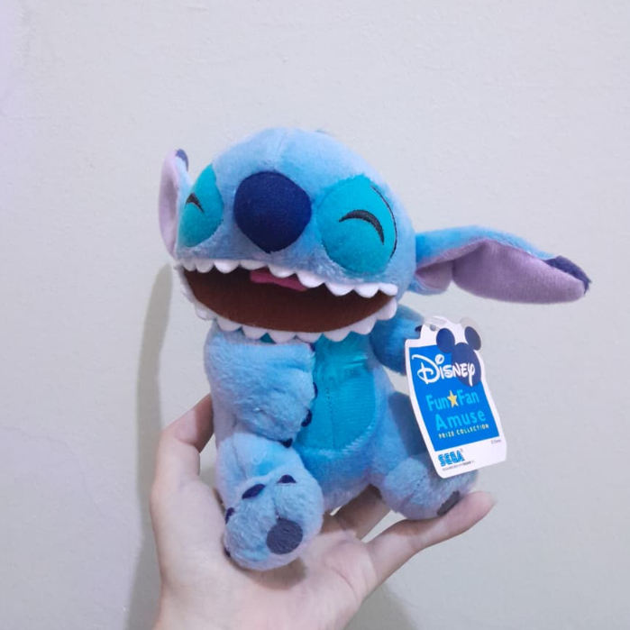 Boneka Stitch Happy Face Disney Original Sega