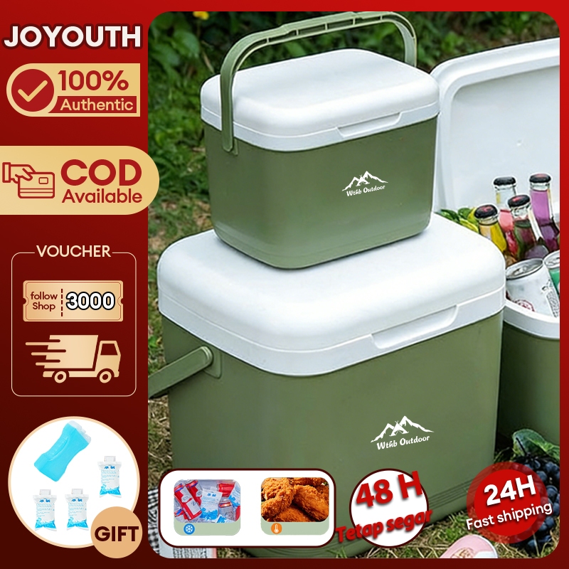 Cooler Box/Cooler Box Outdoor Ukuran Besar Picnic Cooler Plastik Pendingin  Simpan Kotak Tetap Segar