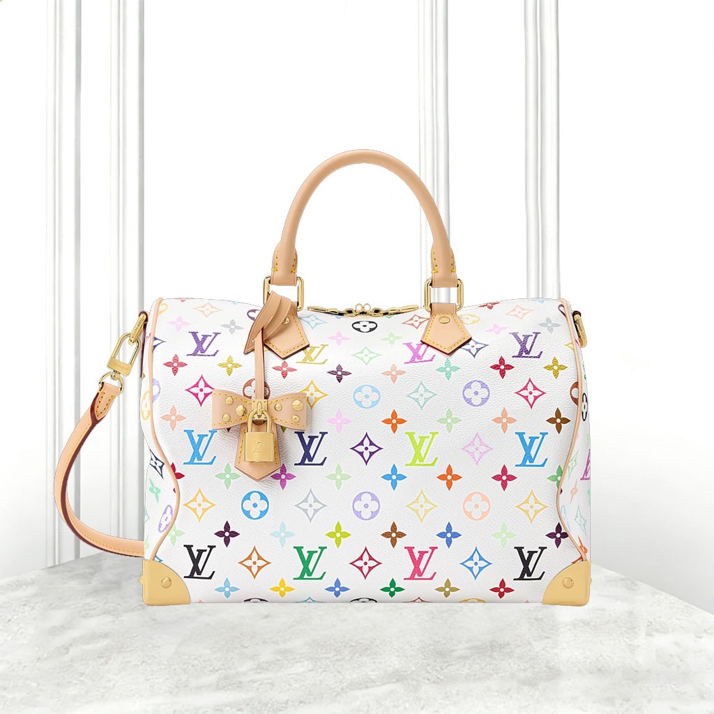 LV x TM SPEEDY SOFT 30 Tas Tangan tas bahu tunggal tas Boston