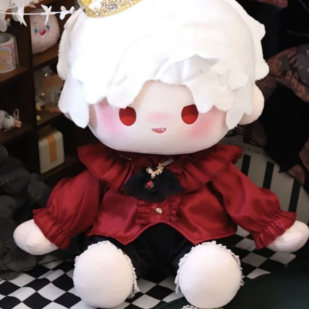 Pakaian Boneka Cotton Doll Outfit 40cm Aksesories Pakaian Baju Boneka Jubah dengan Acc Mahkota Tongk