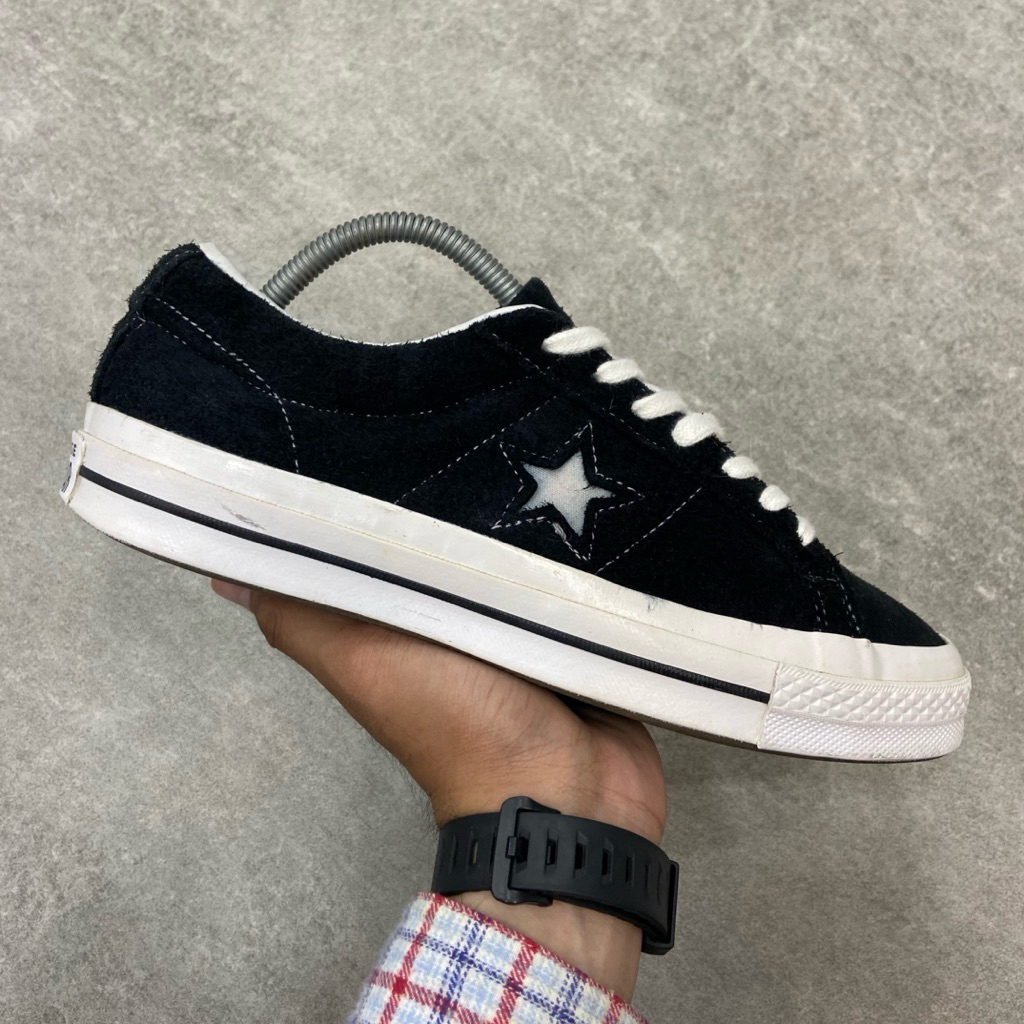 [Size 41] Converse One Star OX Suede Low Black White 2020 (158369C) Second Original Kondisi Mulus No