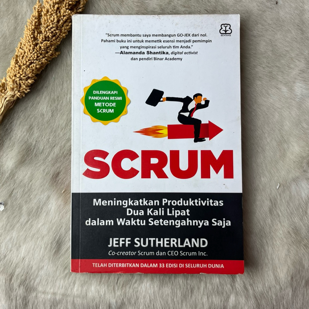 Buku SCRUM Meningkatkan Produktivitas Dua Kali Lipat Dalam Waktu Setengahnya Saja by Jaff Sutherland