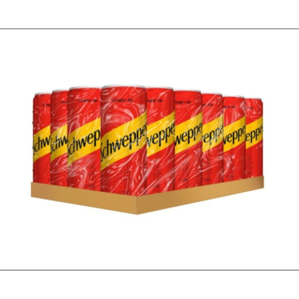 Schweppes Ginger Ale 1 dus 250 ml isi 24 pcs