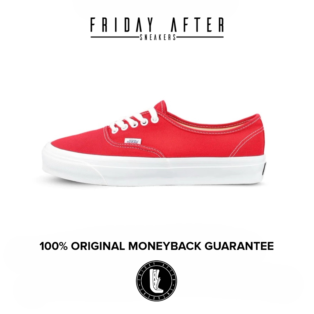 Sepatu Sneakers Pria Wanita Vans Premium Authentic Reissue 44 LX Red Chili Original Resmi