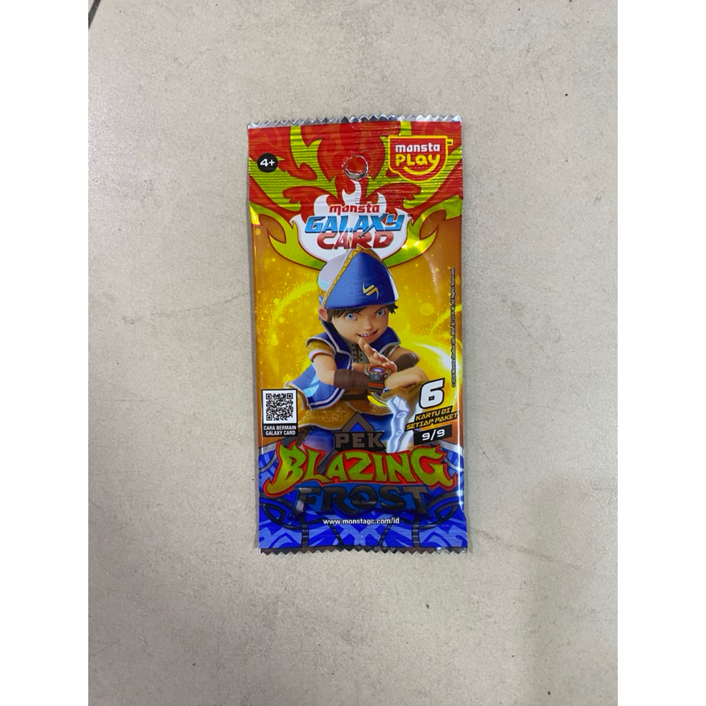 Boboiboy Monsta Galaxy Card Blazing Frost Pek