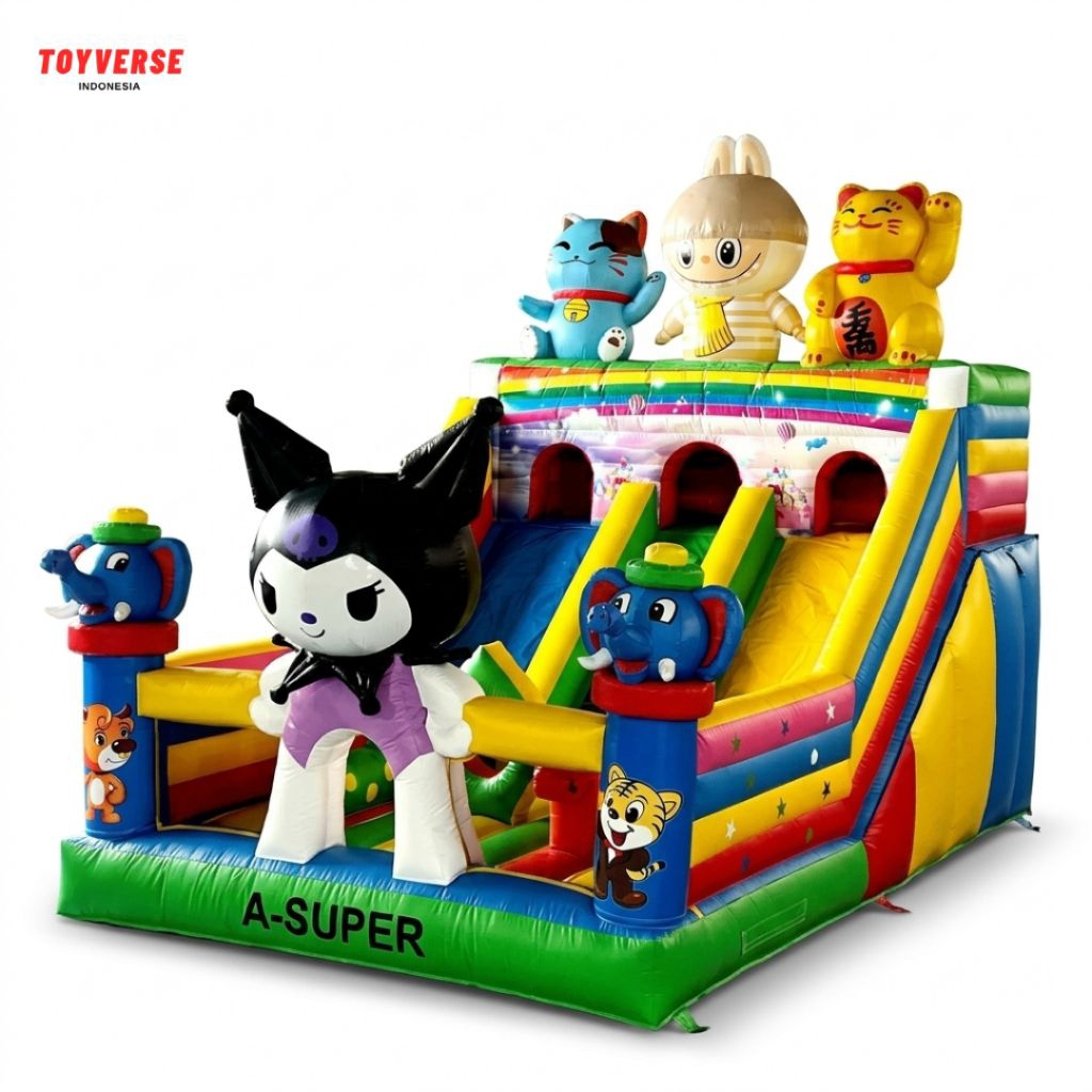 Istana Balon 4x6 Karakter Kuromi-Labubu