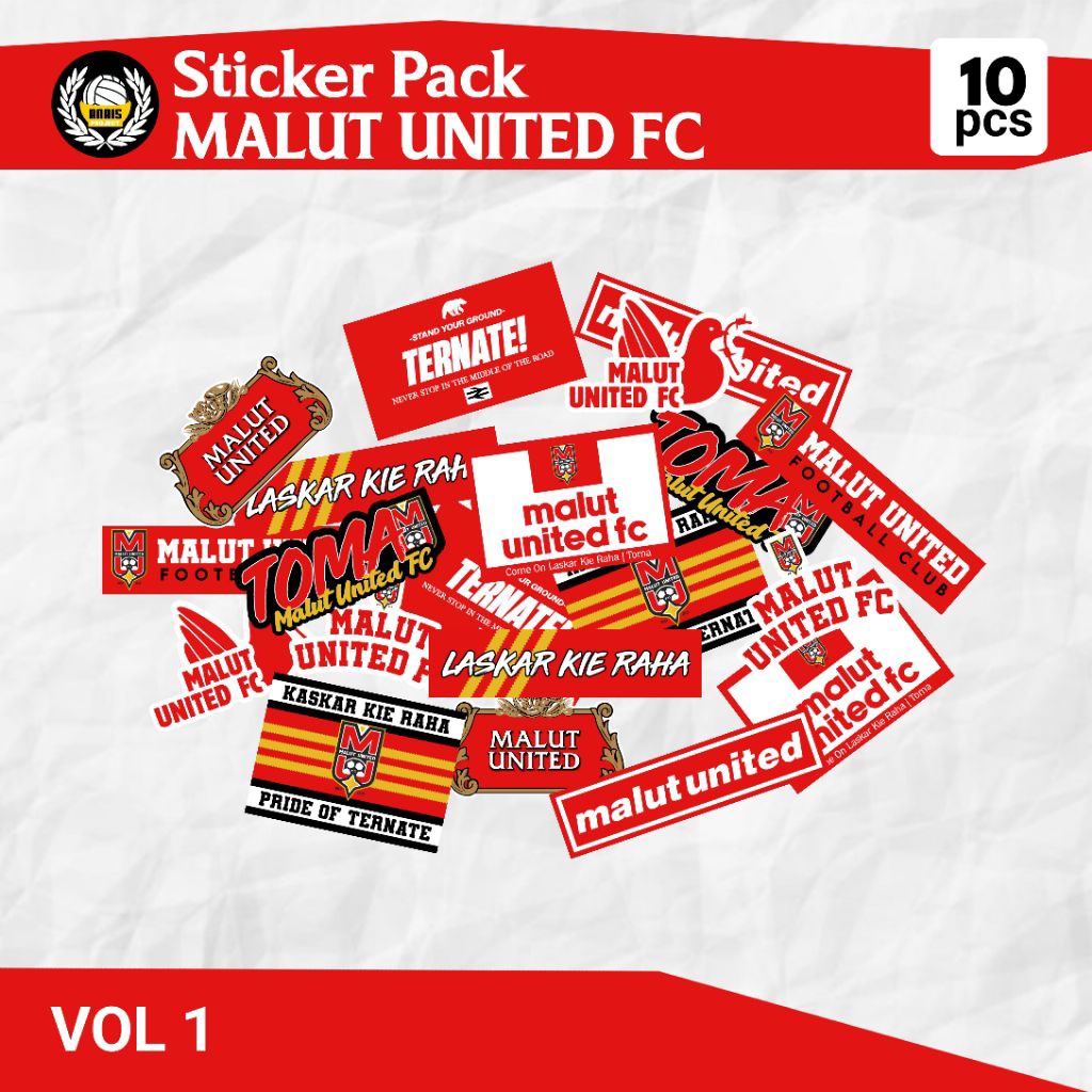 Sticker Pack MALUT UNITED FC | Laskar Kie Raha