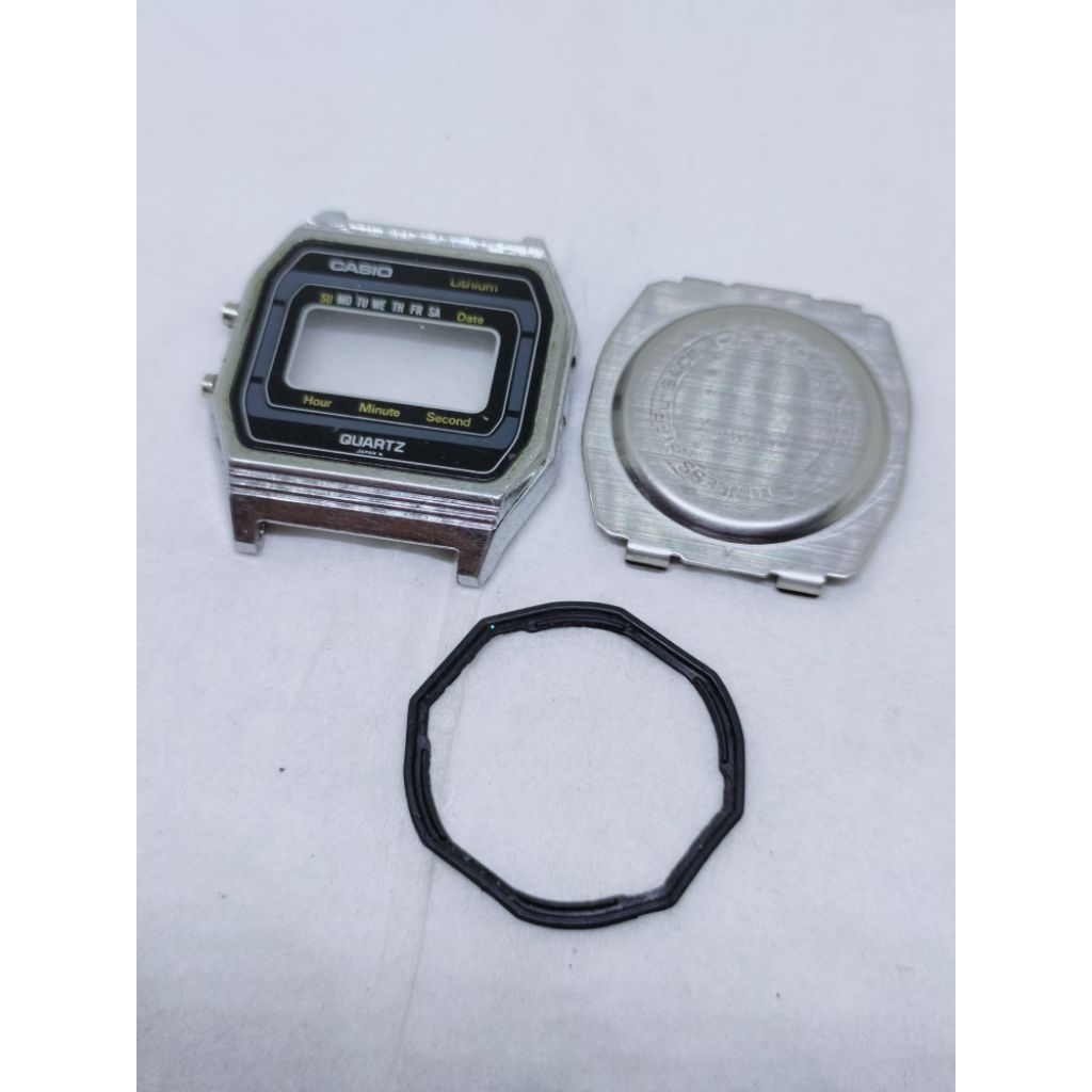 Jam tangan digital vintage 1980an Casio B817 modul 155 japan classic case body backcase part arloji 