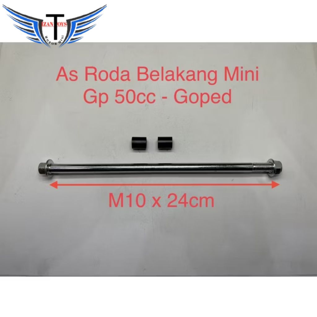 As roda belakang Motor Mini Gp 50cc/goped 50cc ring 6,5