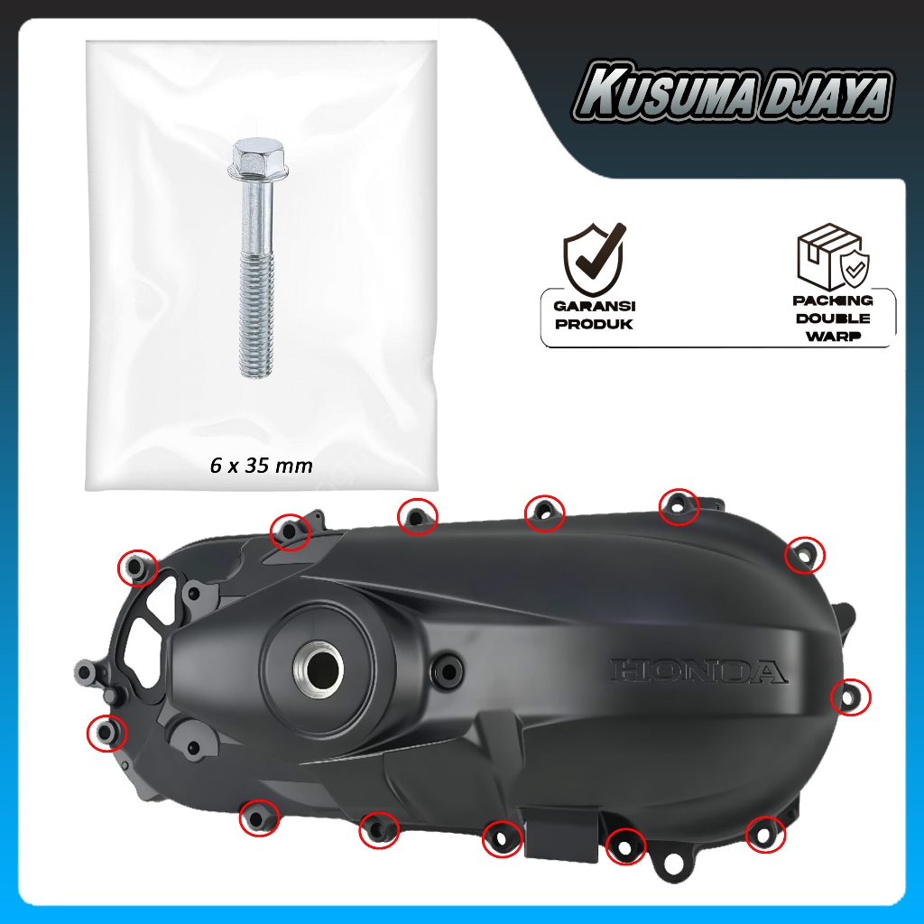 BAUD BAUT 6X35 BLOK BAK CVT BEAT SCOOPY SPACY VARIO 110 FI 2012 - 2014 SATUAN