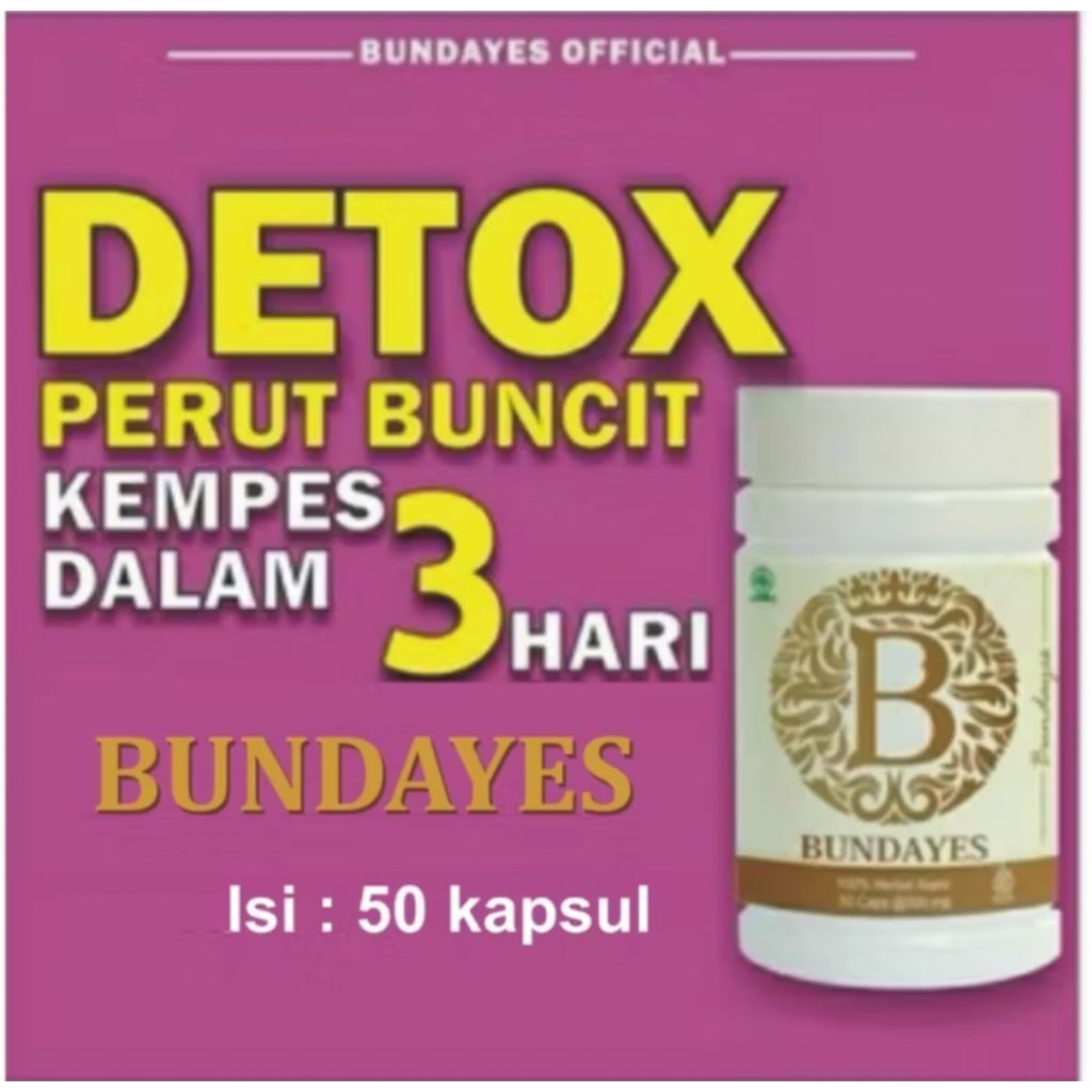 BUNDAYES BUNDASLIM BEAUTY SLIM Detox sistem pencernaan menurunkan berat badan detox usus