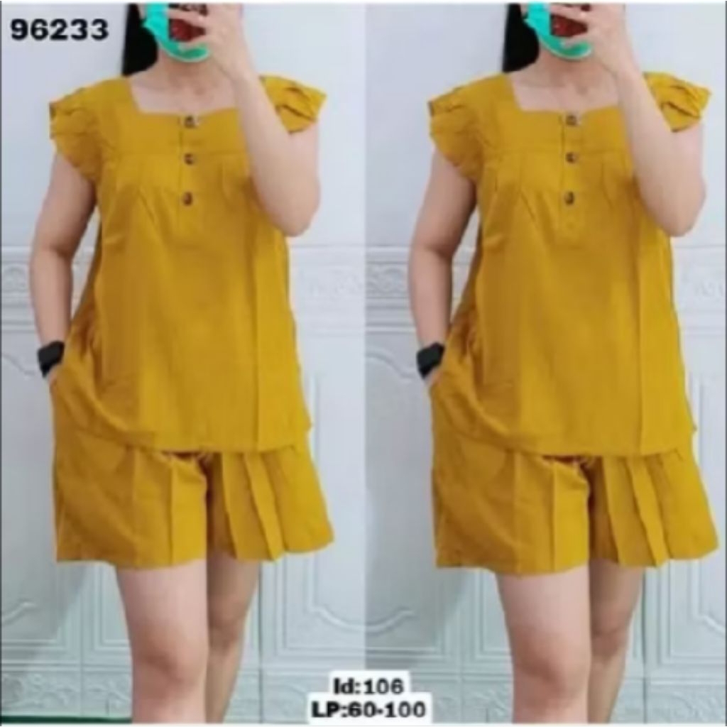 Daster 100 dapat 3pcs baju tidur wanita