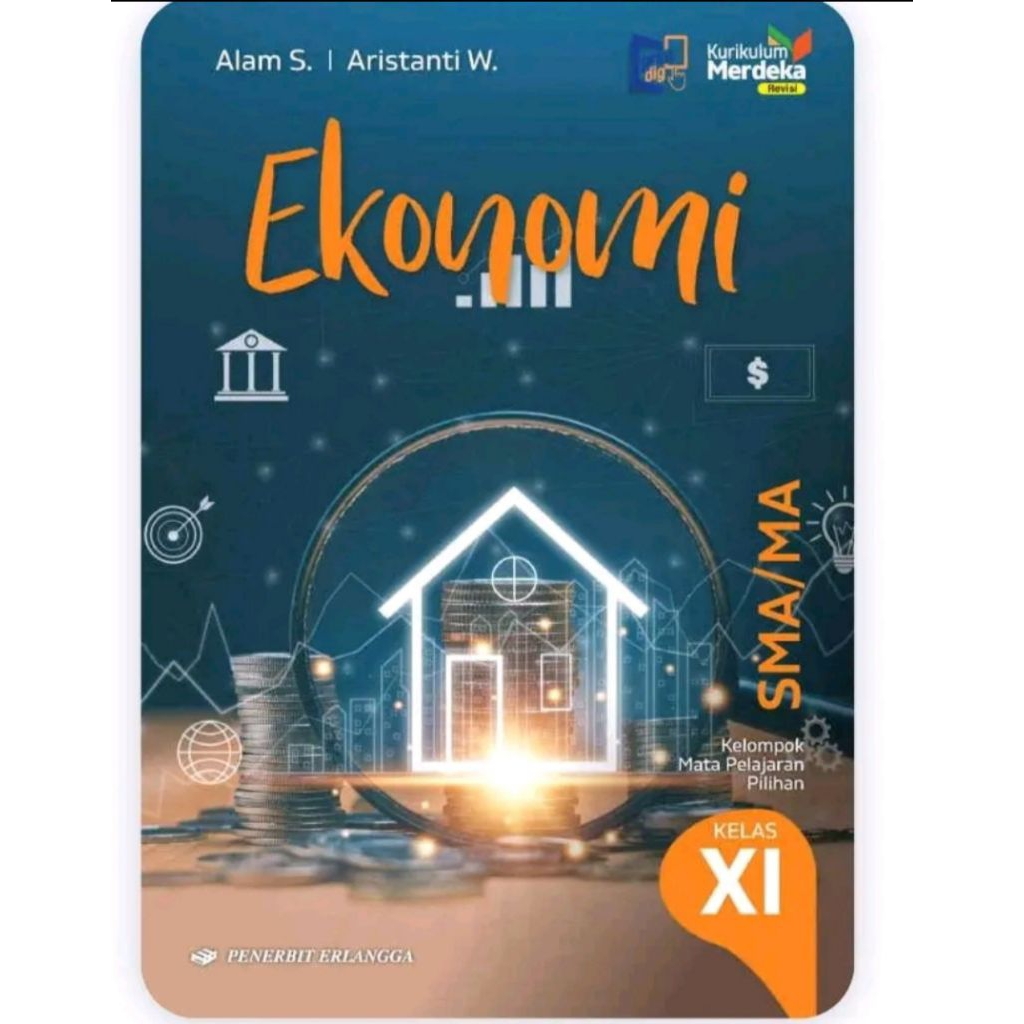 Buku Ekonomi Kelas 11 SMA Kurikulum Merdeka Revisi Erlangga