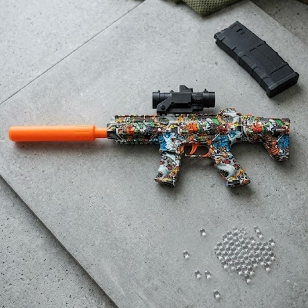 MAINAN SENJATA Watergel M249 TANPA MENGGUNAKAN BATERAI