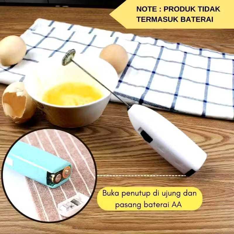 Pengocok Telur Elektrik Mixer Mini Elektrik Hand Mixer Pengocok Kopi Hand Blender