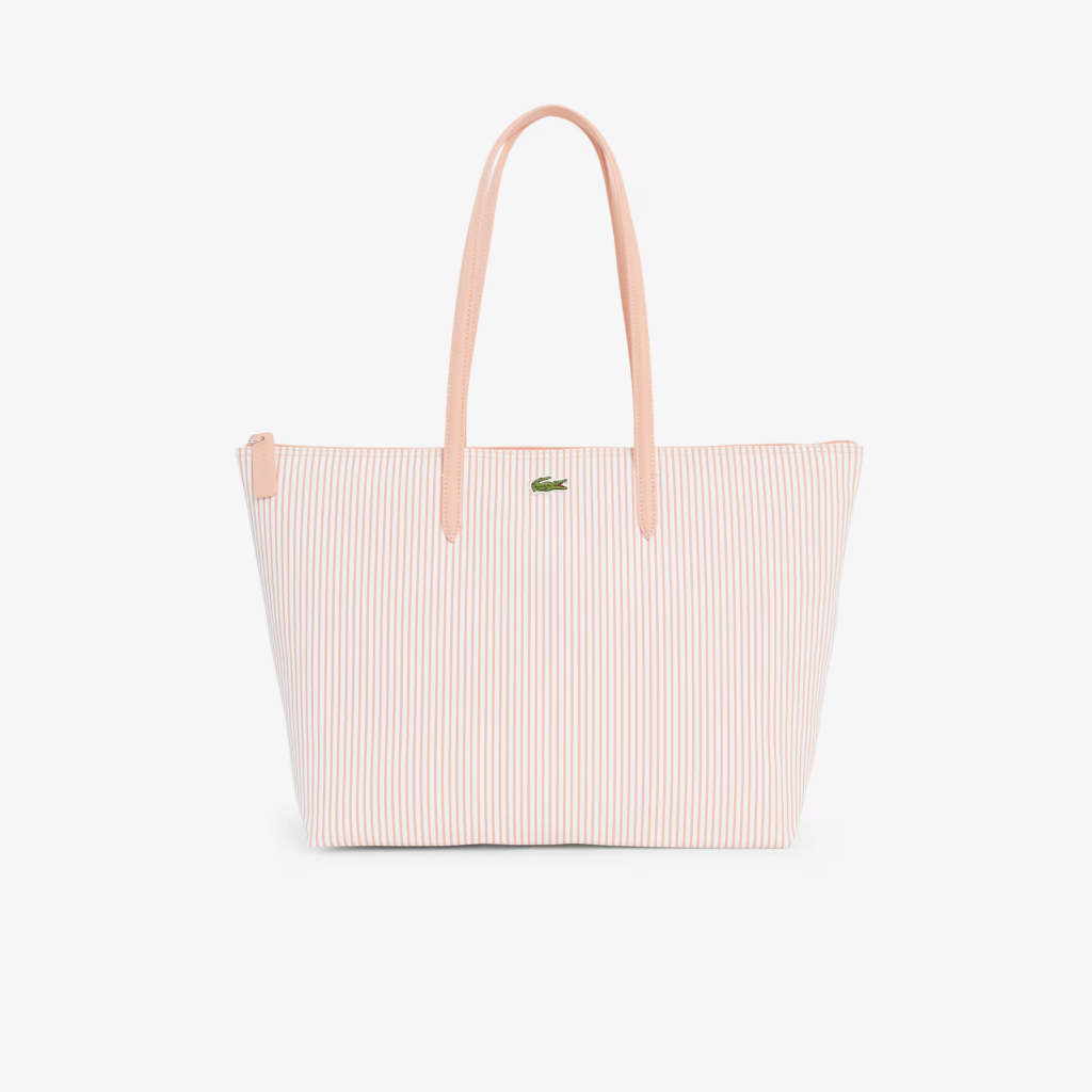 LACOSTE tote bag wanita motif shopping bag resleting daily traveling kasual kuliah masuk laptop 15 i