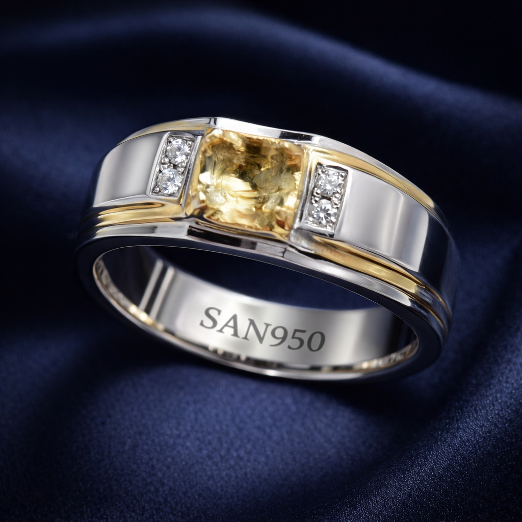 Cincin Custom Handmade Ikat Batu Akik EB605 - Perak 950 Original | Ring Dudukan Kosongan