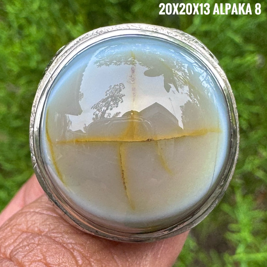 Cincin Batu Akik Natural Yaman Mata