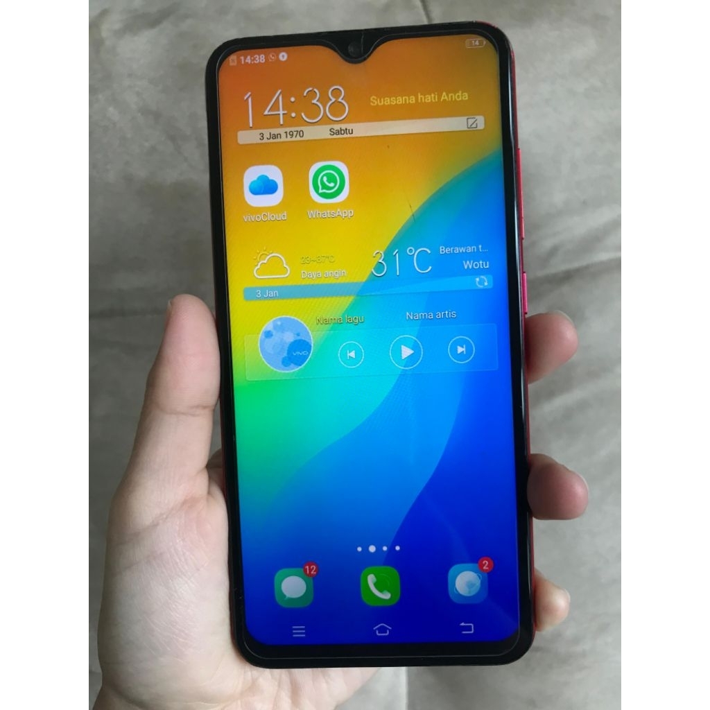 Vivo Y95 Ram 4/64 Minus Retak Segaris Lain Aman Siap Pakai