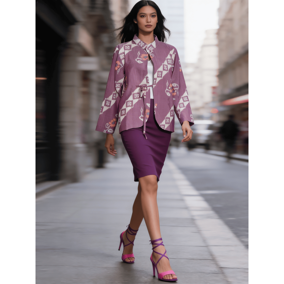 Outer tenun endek Bali wanita