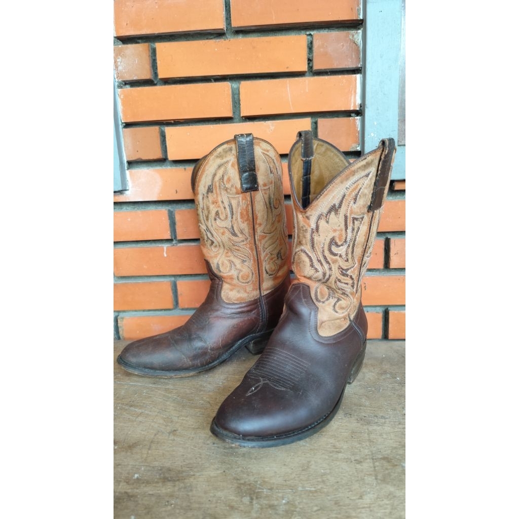 koboi sepatu cowboys boots preloved kulit