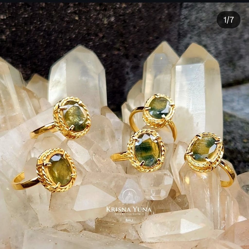 bicolor sapphire ring pesanan
