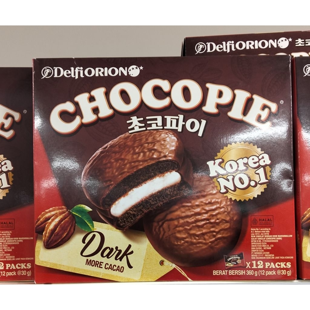 Delfi Orion choco pie dark 12 pak x30gr(360gr)