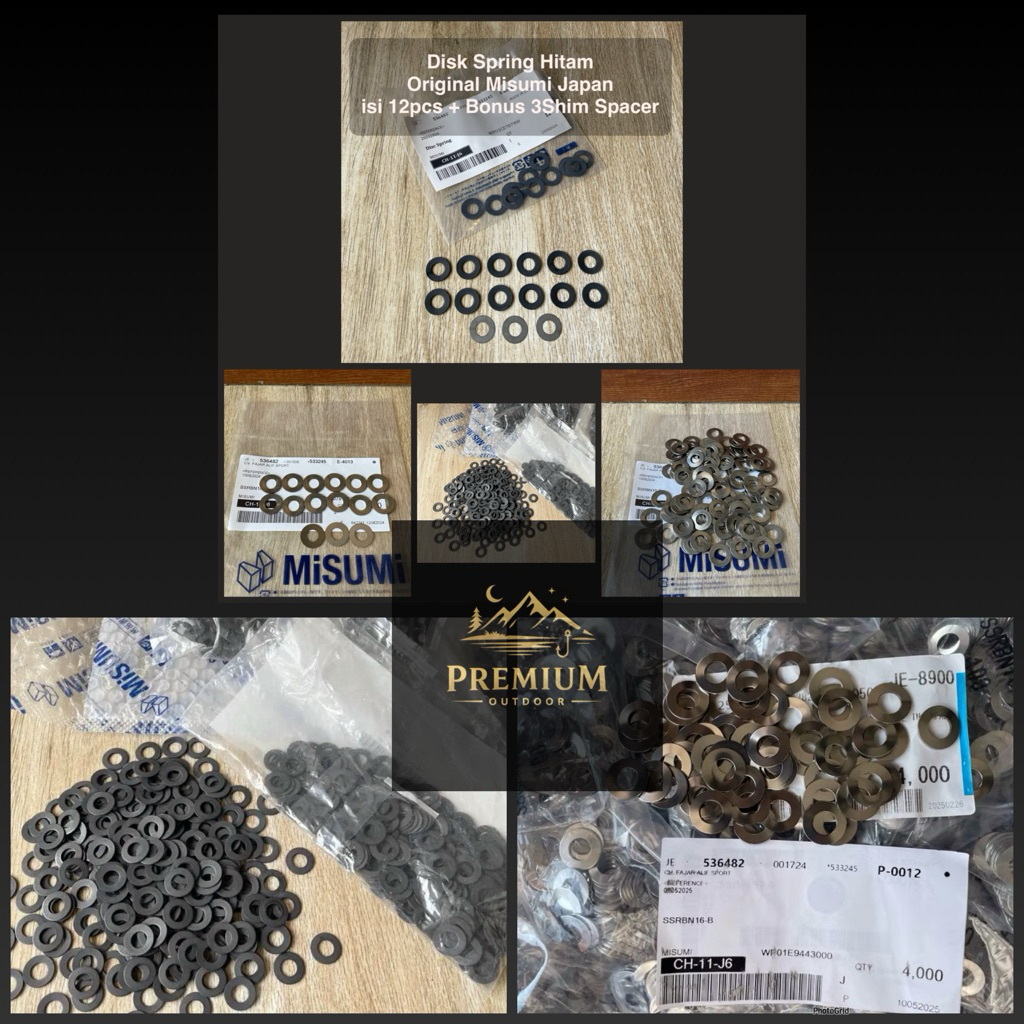 Disk Spring Regulator paintball Disk Spring Japan Disk Spring Misumi Disc Spring Stainless & Hitam M