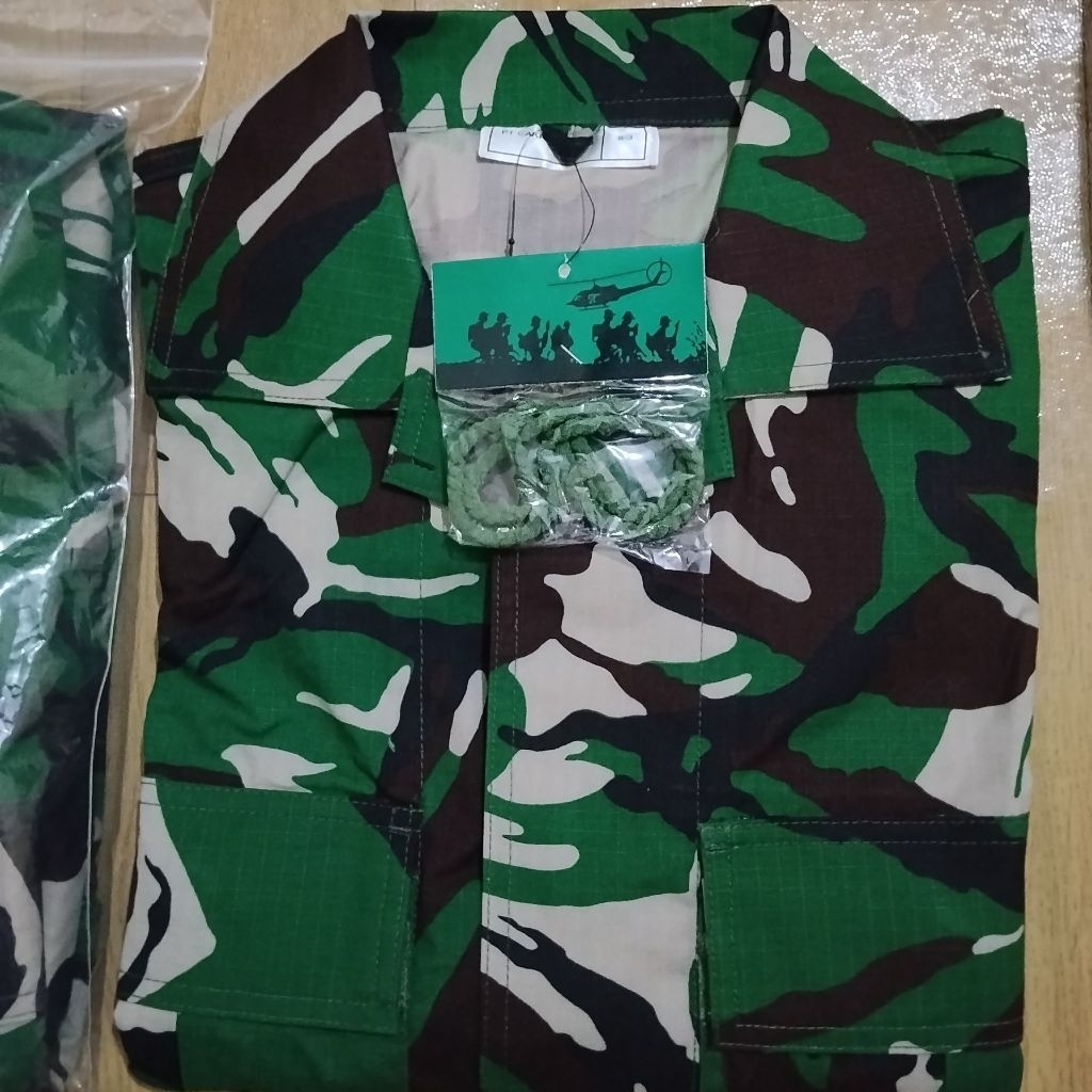 BAJU PDL TNI AD MALVINAS ORI PEMBAGIAN/JATAH