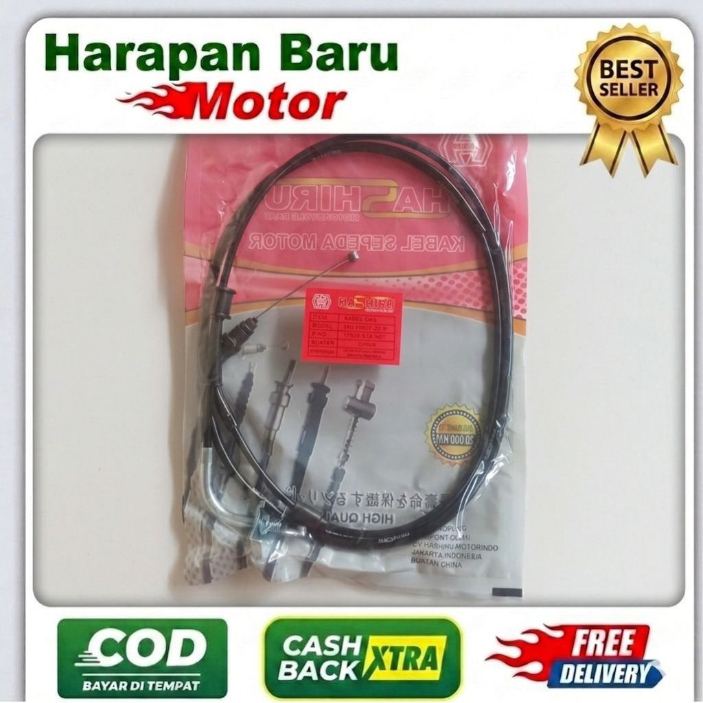 KABEL GAS BEAT STREET LED B HASHIRU - HARAPAN BARU MOTOR
