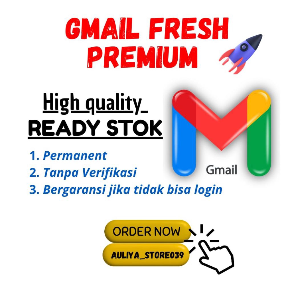 Akun Gmail Fresh, Siap Pakai Tanpa Verifikasi termurah dan bergaransi