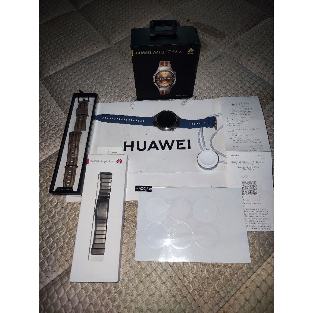SMARTWATCH HUAWEI GT 6 PRO BROWN second Bonus 2 Strap